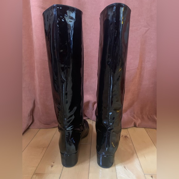 Patent leather knee-high boots - Picture 5 of 6